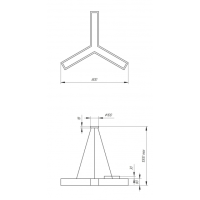 Светильник светодиодный Geometria ЭРА Igrek SPO-142-W-40K-044 44Вт 4000К 3000Лм IP40 800*800*80 белый подвесной'