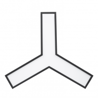 Светильник светодиодный Geometria ЭРА Igrek SPO-141-B-40K-028 28Вт 4000К 1750Лм IP40 600*600*80 черный подвесной'