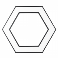 Светильник светодиодный Geometria ЭРА Hexagon SPO-124-B-40K-051 51Вт 4000К 3900Лм IP40 800*800*80 черный подвесной'