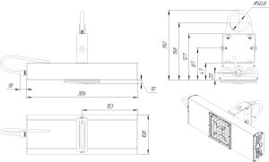 LED светильник SVT-STR-BM-45W-45x140'