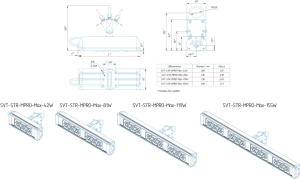 LED светильник SVT-STR-MPRO-Max-155W-35-CRI90-5700K'